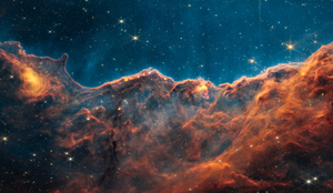 Star-forming region in the Carina Nebula from JWST
